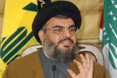نصر الله يهدد بقصف اسرائيل من الحدود اللبنانية الى الاردنية