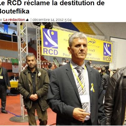 Le RCD réclame la destitution de Bouteflika
