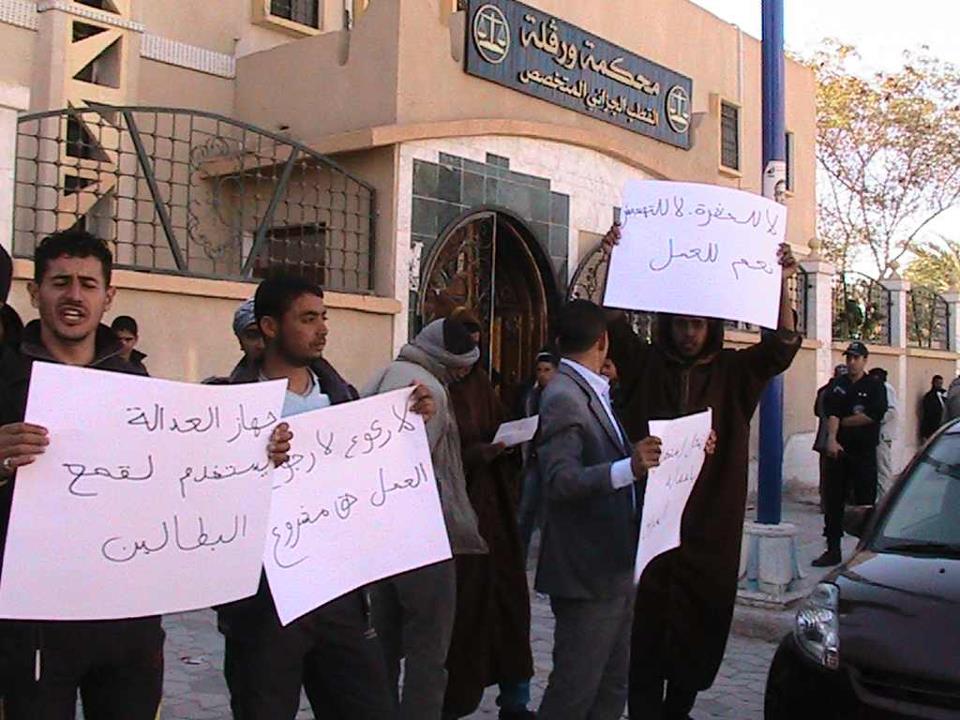 محاكمة 37 بطالا في كل من ورقلة و الأغواط بدون وجه حق