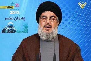 نصرالله يخترع حجة جديدة لمشاركة حزبه في معارك القصير