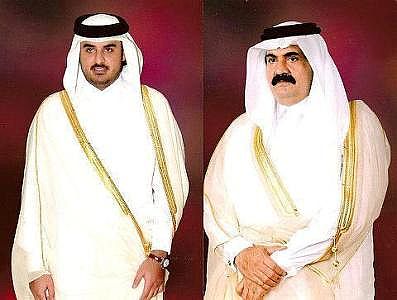 أمير قطر يُسلم الحكم لنجله الشيخ تميم