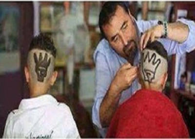 شعار رابعة يتربع في أحدث قصات الشعر في تركيا تأييدا للاخوان