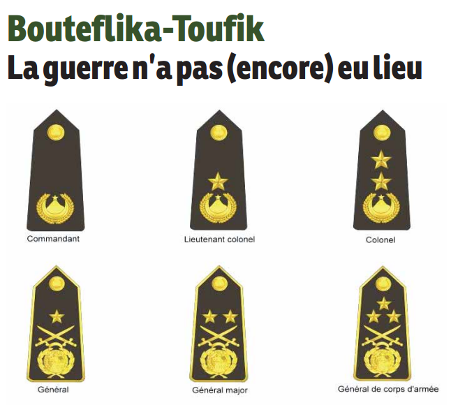La guéguerre entre le clan présidentiel et le puissant DRS
