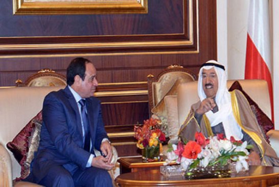 قمة كويتية مصرية لبحث تطوير علاقات البلدين