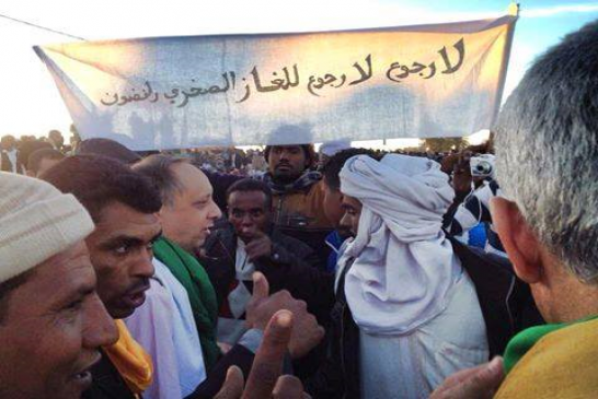 سكان عين صالح وتمنراست يخرجون في مسيرة الـ \" لا رجوع\"