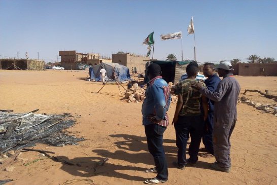 الأيادي الخارجية تحرق معرض الصمود بعين صالح