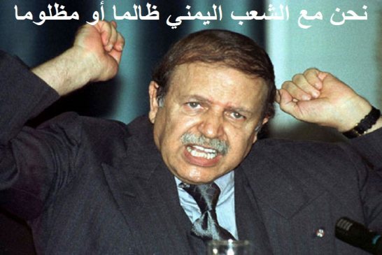 بوتفليقة يؤكد وقوف الجزائر الى جانب الشعب اليمني