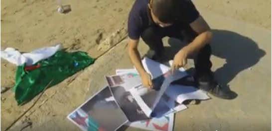 شاب فلسطيني من غزة يحرق علم الجزائر انتقاما من السفارة الجزائرية