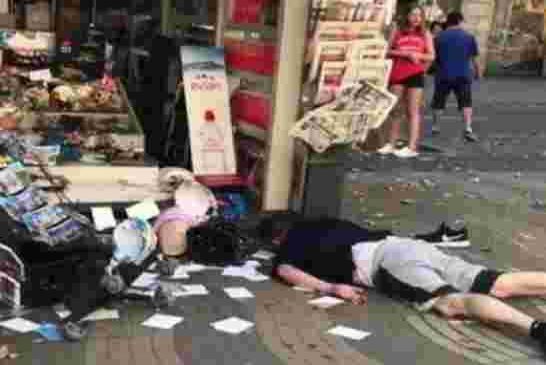 13 قتيلا وعشرات الجرحى في حادث دهس لحشد وسط برشلونة تبناه تنظيم “الدولة الاسلامية”