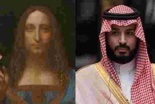 وول ستريت جورنال تفضح شراء محمد بن سلمان لوحة “المسيح ـ مُخلِّص العالم” عبر أمير سعودي  450.3 مليون
