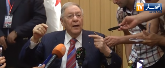 جمال ولد عباس يصرخ في وجه صحافية قالت له ماذا لو ترشح أويحيى