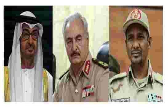 شيطان العرب محمد بن زايد آل نهيان  يدفع بـقوات “حميدتي” لدعم “حفتر” في ليبيا