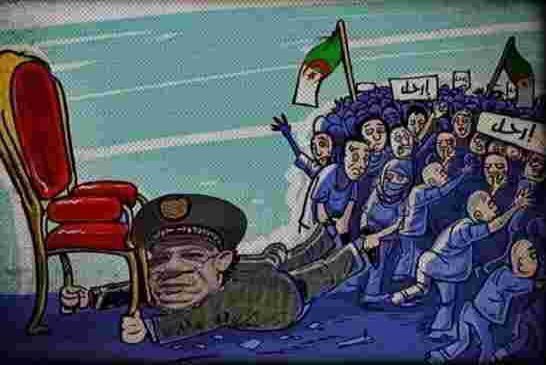 قائد العصابة يتهم متظاهرين بتلقي “المال الفاسد” للمشاركة في المسيرات