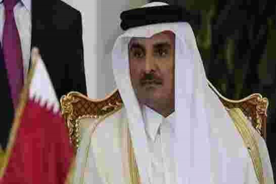 وصول تميم بن حمد آل ثاني الى الجزائر