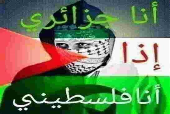 اين الجزائر من شعار مع فلسطين ظالمة او مظلومة
