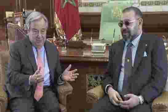 ملك المغرب خرج "لها طاي طاي" مع غوتيريش وأكد له أن المغرب سيرد بكل حزم و صرامة لحماية أراضيه مع قطاع
