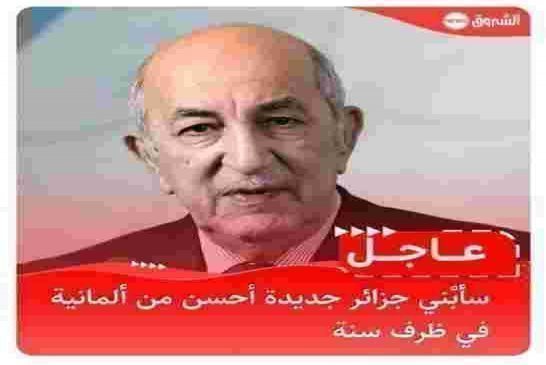 تبون يعد المغفلين من أصحاب الأصابع الزرقاء بتغيير حكومي عميق بعد الانتخابات التشريعية القادمة