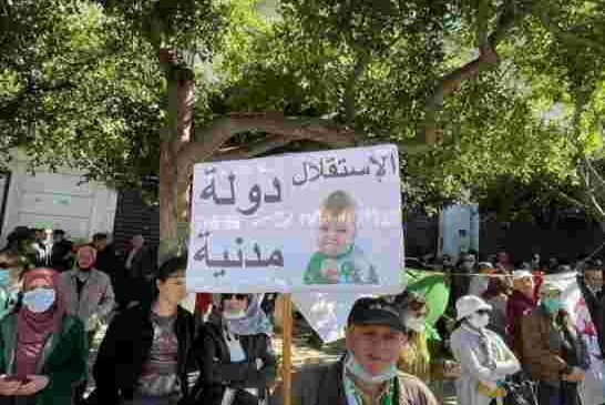 الجمعة 116 من الحراك الجزائري شعارات رافضة لانتخابات العصابة