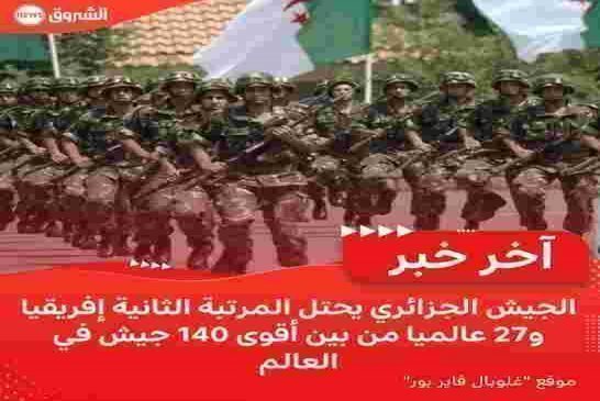 هذه تشبه لمقولة تبون عندنا اقوى منضومة طبية في أفريقيا اتسما قادرين نحررو فلسطين
