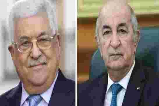 تبون يتلقى مكالمة من الرئيس الفلسطيني حول القمة العربية