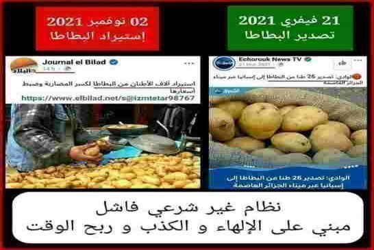 ياقوم بوصبع أبشرو وزارة الفلاحة تزف خبر تراجع أسعار البطاطا المفرح في بعض أسواق الجملة