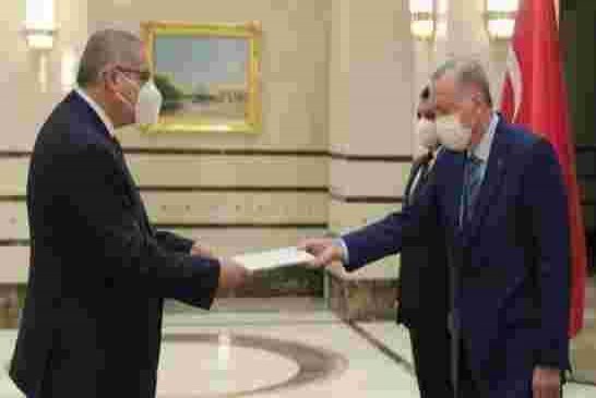 ميموني يسلم أوراق اعتماده كسفير للجزائر لدى تركيـا